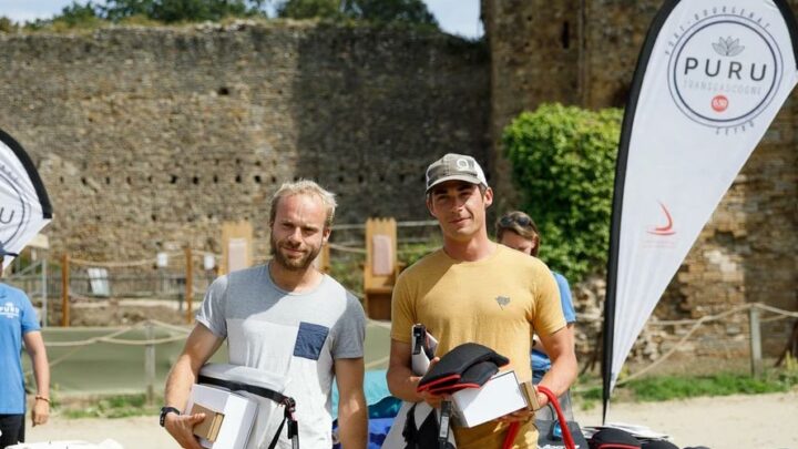 Victor Mathieu et Maxime Dagorne sur le podium de la Transgascogne