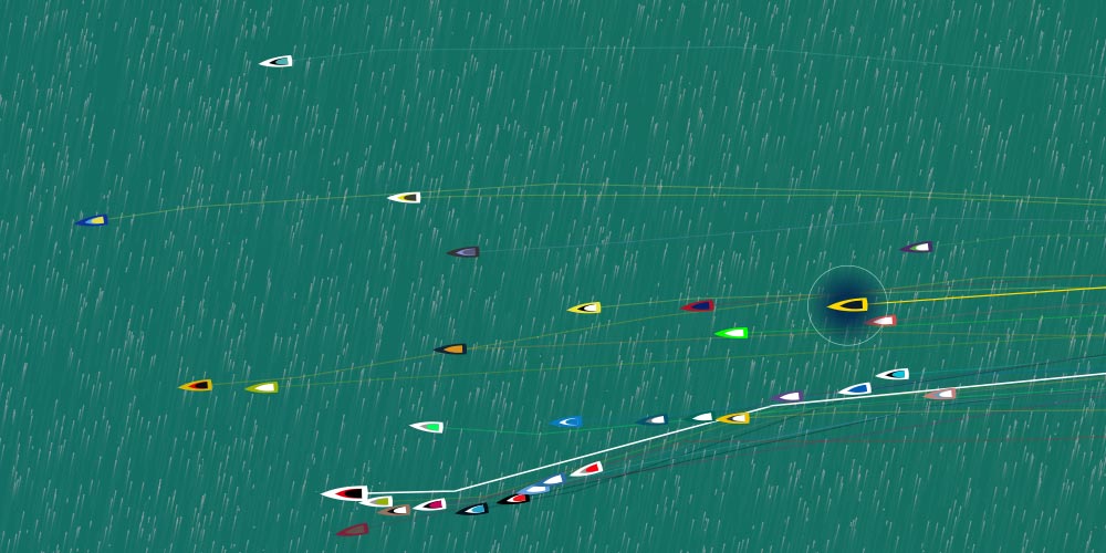 La carto de la Solitaire du Figaro 2025